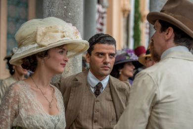 Charlotte Le Bon, Oscar Isaac and Christian Bale star in a scene from the movie "The Promise." The film dramatizes the genocide of Armenians in the Turkish-ruled Ottoman Empire at the outset of World War I. (CNS photo/Open Road Films) See PROMISE-WINTER April 14, 2017.