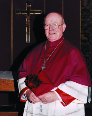 Retired Bishop Thomas V. Daily of Brooklyn, New York, is seen in this undated photo. He died early May 15 at the Immaculate Conception Center's Bishop Mugavero Residence in Douglaston in the New York borough of Queens. He was 89. (CNS photo/courtesy DeSales Media Group) See OBIT-DAILY May 15, 2017.