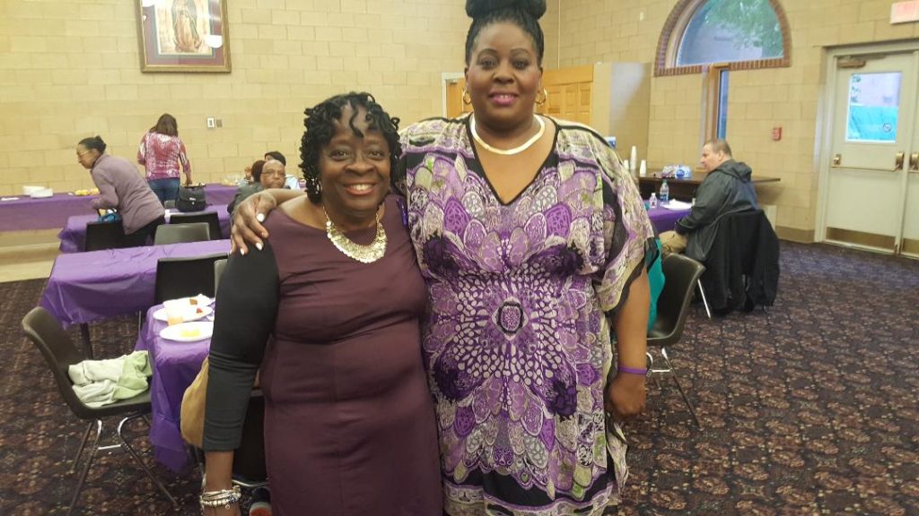 Sharon Harris and Joy Danita Allen, members of the Knights St. Peter ...