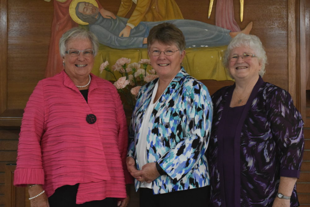 (Left to right) Sisters Virginia Maitland, Shirley Anne Campbell, and ...