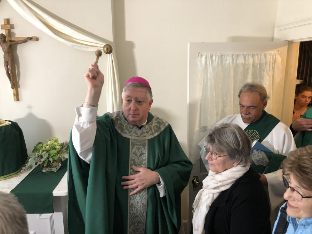 Springfield Bishop Mitchell T. Rozanski blesses a new oratory at Our ...