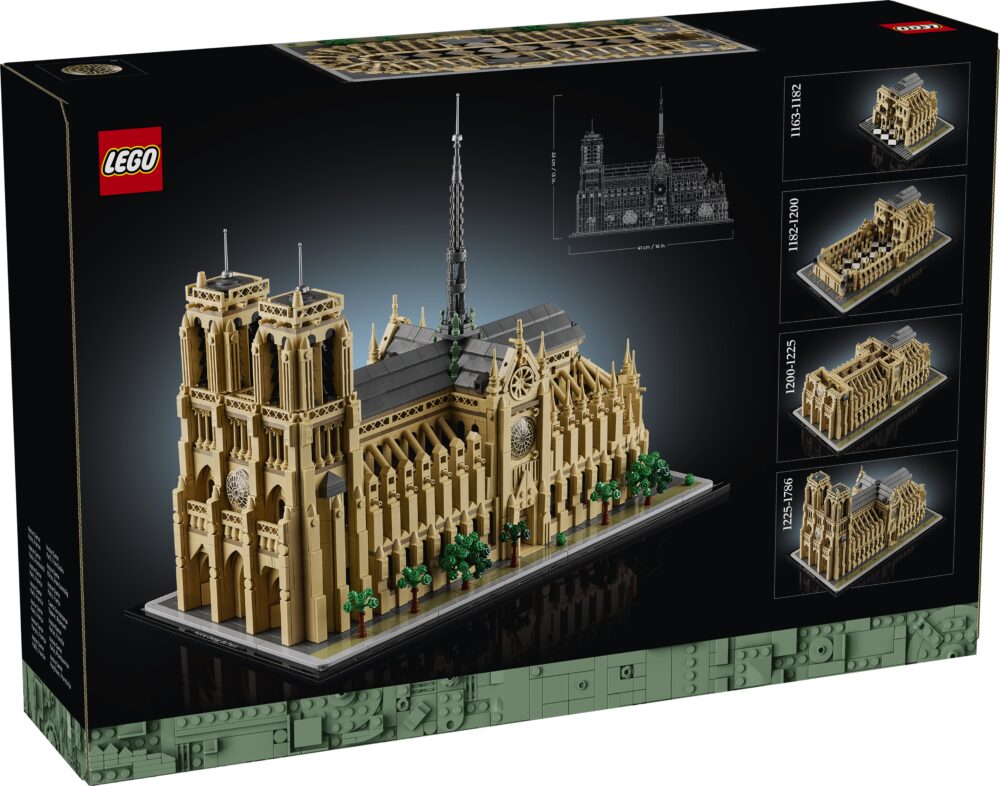 This is a model of the Notre Dame Cathedral in Paris made out of LEGO ...