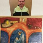 Joseph Langone Jr., of Our Lady of Mt. Carmel Parish, Springfield, was the first-place state winner of the Knights of Columbus "Keep Christ in Christmas" poster contest. His entry has now been submitted for international judging.