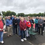 Members of Our Lady of the Cross Parish in Holyoke attend the Memorial Day Mass at Mater Dolorosa Cemetery in South Hadley.