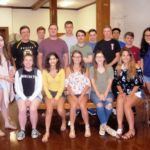 The St. Joan of Arc School Class of 2015 alumni pose for a photo during their recent pizza party at the Chicopee school.