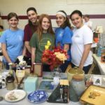Teens at Our Lady of Mt. Carmel Parish in Springfield are summer fundraising for a trip to the National Catholic Youth Conference. These five raised $240 at the tag sale at Holy Cross Parish in Springfield.
