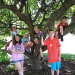 Youth from St. Elizabeth Parish in Ludlow participated in the Just 5 Days service camp last month. They are pictured doing weeding at Bethlehem House in Easthampton.