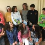 Belisa Anzalotti (back row, third from right), sixth-grade religious education teacher at Our Lady of Mt. Carmel Parish in Springfield, is the parish's nominee for the St. Pius X Award for catechists.