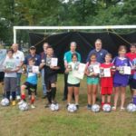 The St. Gaspar Bertoni Knights of Columbus Council at Our Lady of Mt. Carmel Parish in Springfield sponsored a Soccer Challenge at Nathan Bill Park in Springfield. Of the 18 players, ages 9-14, eight winners in the penalty kick demo went on to district, regional and international events.