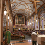 Msgr. Christopher Connelly, rector, presides at a Mass of Remembrance held at St. Michael's Cathedral in Springfield.