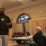 An officer from the Springfield Police Department spoke to parishioners of St. Michael's Cathedral about "Emergency Preparedness." The officer recommended establishing a "Security Ministry" at the parish.