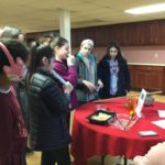 Visiting students were invited to taste bitterness and identify with some of the suffering of Jesus at Stations of the Cross meditation displays set up by Our Lady of Mt. Carmel religious education students.
