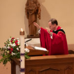 Msgr. Christopher Connelly, rector, is pictured during the recent confirmation Mass at St. Michael's Cathedral in Springfield.