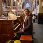 Young musician Jacob Broer fills in at St. Michael's Cathedral while cathedral organist and music director Lad Pfeifer is on vacation.