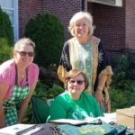 Volunteers Kathleen Bastible, Kim Jaszek, and Carol Carrier pose during last weekend's fall festival at St. Mary Parish in Westfield.